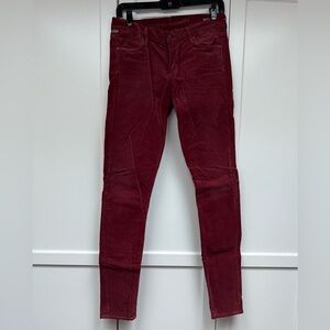 Citizens of Humanity “Avedon” Women's Cranberry Red Corduroy Jeans / Size 29
